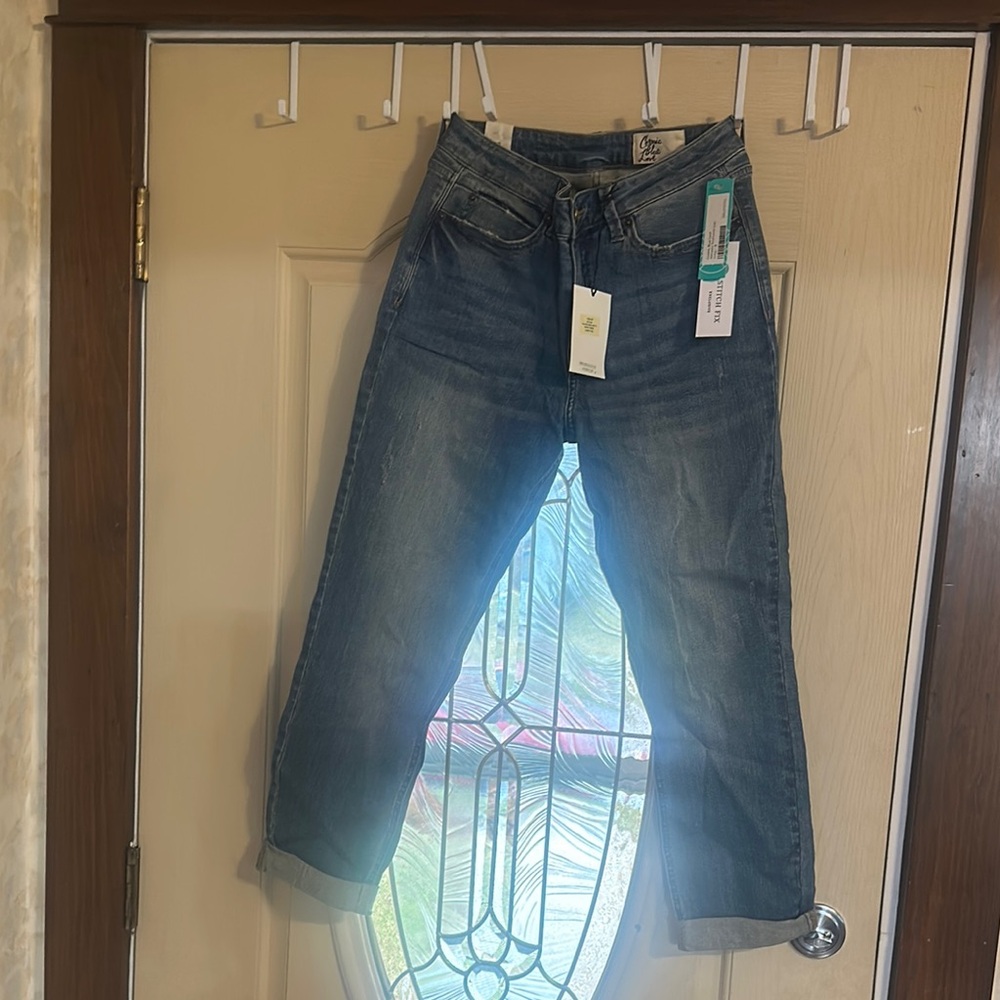 Cosmic Blue Love Adrianne Boyfriend Jean Indigo Size 8
